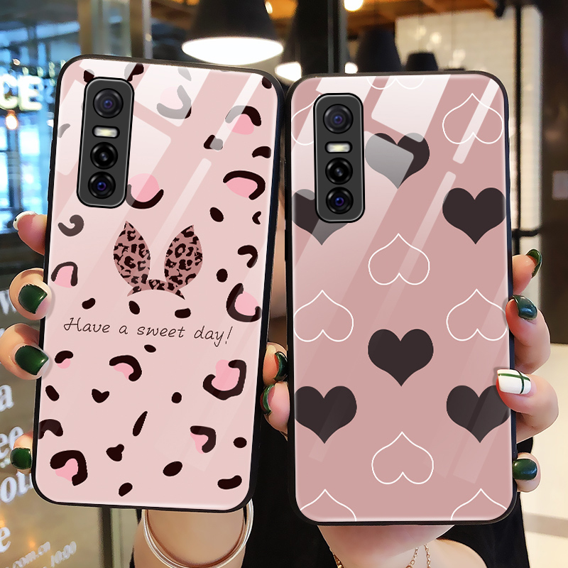 玻璃手机壳适用vivos7e