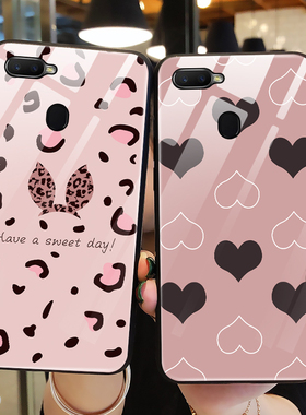 适用oppoA7手机壳玻璃oppo保护A7x硅胶套A7n全包A7防摔蝴蝶结PBBM00软壳ax7男opooa女oopoa潮0pp0创意opopa外
