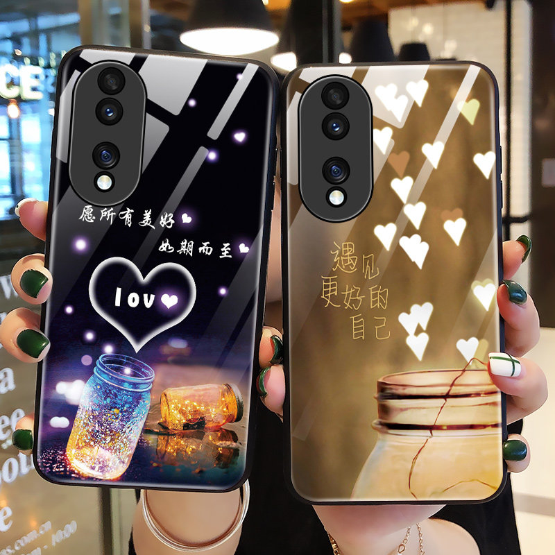 适用华为荣耀90手机壳玻璃honor90pro保护5G硅胶套REA一AN00全包防摔REP美好猪pr0软壳9o男ANOO女九十por网红