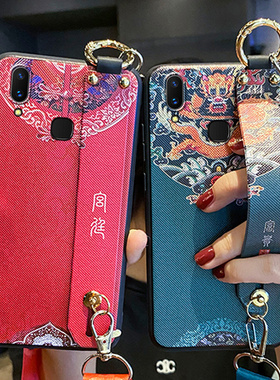 适用vivox21手机壳vivo X21屏幕指纹版保护套x21i硅胶软壳X21A全包ia后置防摔云鹤腕带女vivix男vovo斜挎挂绳