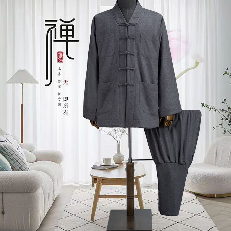 新款僧服冬季加棉短褂和尚服饰出家人加厚免绑腿衣服僧人小褂加厚