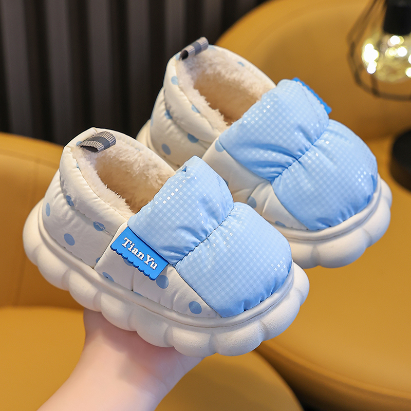 男童女童棉拖鞋猫爱语防水冬季