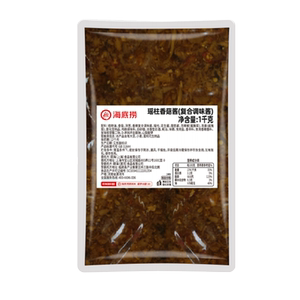 海底捞瑶柱香菇酱1kg整箱商用火锅麻辣烫冒菜蘸料炒菜粉面多用酱
