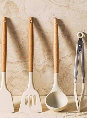 Frying spatula ladle soup spoon silicone kitchenware set