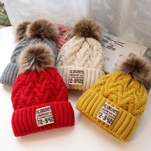 Children's hat Autumn winter boys and children knitted hat l