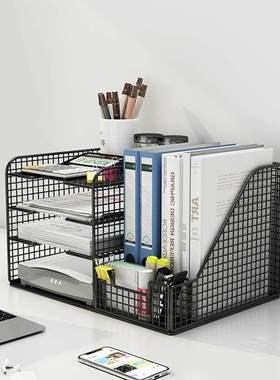 1Pc Desk File Folder Document Paper Organizer Storage Holder