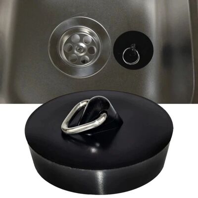 Universal Drain Stopper Kitchen Sink Plug Rubber Odor Proof