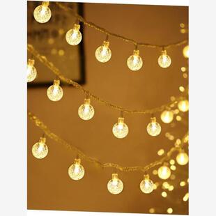 Led Crystal Ball String Lights Garland Christmas Fairy Light