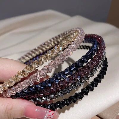 Fashion Crystal Bezel Headwear Women Headband Girls Vintage