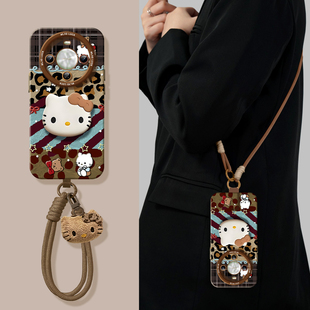 豹纹kt猫适用适用华为畅享70x硅胶手机壳畅享70软壳60新款 70pro小众高级感Hi畅享80pro全包80防摔70s保护套