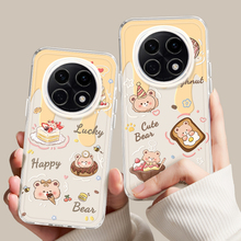 蛋糕小熊适用oppoa5pro手机壳2025新款a3透明套a2软硅胶a97保护a95全包opop镜头a93高颜值a92s女por潮a91