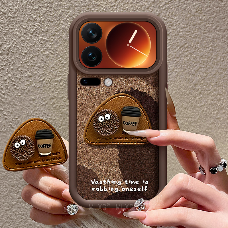 适用小米17手机壳卡通皮纹