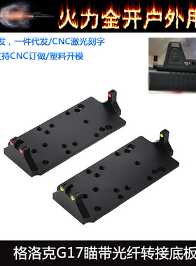 P1红绿光纤RMR转接板底座P1垫片适用glock RMR/VENOM/ MROS底座