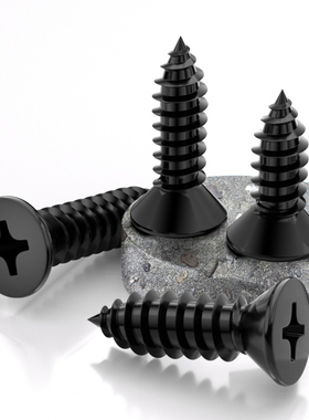 黑色316不锈钢沉头自攻螺丝钉GB846平头电子M2.9M3.5M3.9-M6.3