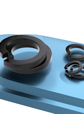 黑色304/316不锈钢弹垫挡圈弹簧垫圈华司介子垫片M1.6M2M3M4-M20