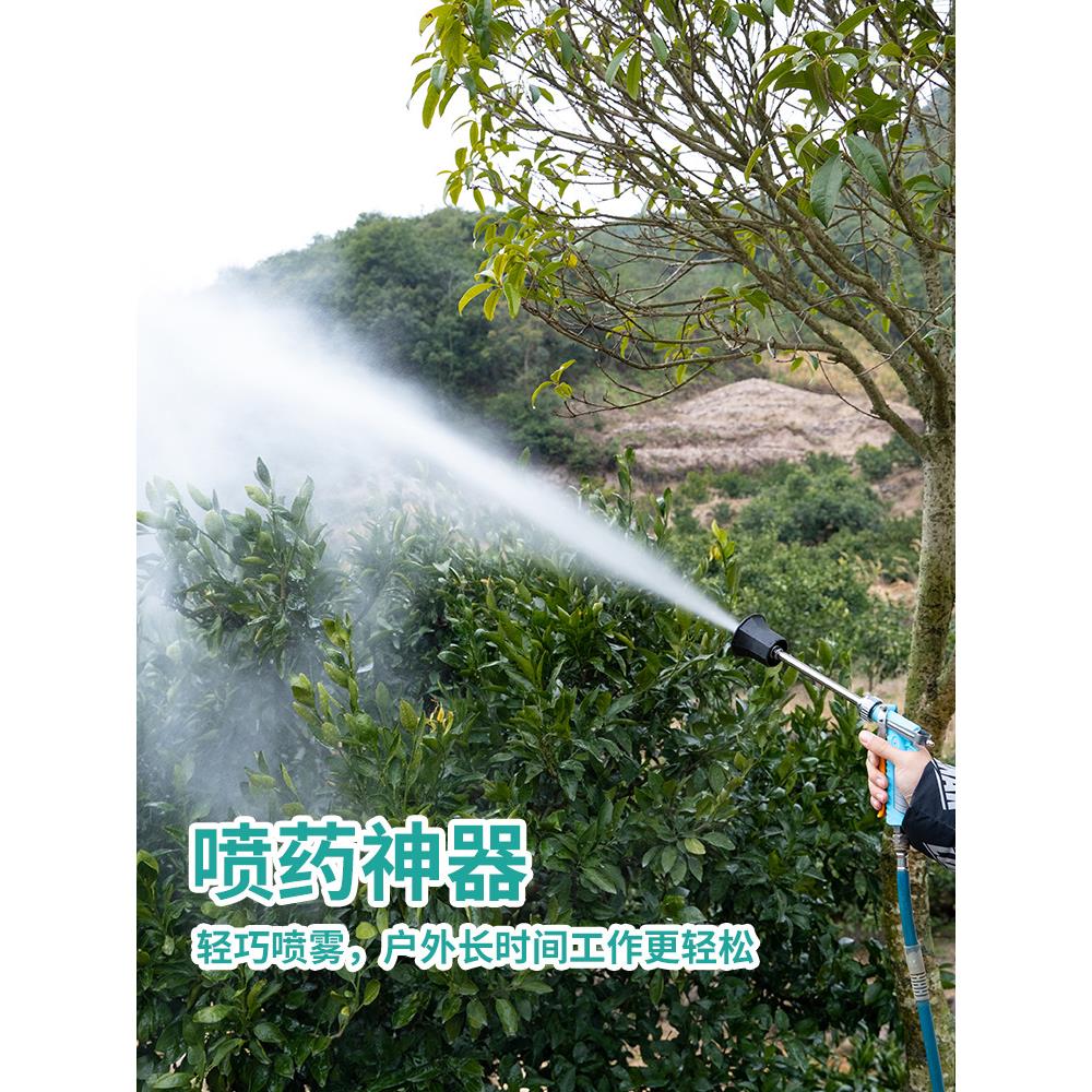 澳林雾化打药机喷枪台湾农用喷雾器高压可调果树园林陶瓷喷雾枪