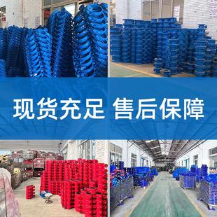 涡轮法兰蝶阀D341X 软密封手动球墨铸铁法兰蝶阀定制 16Q 立式