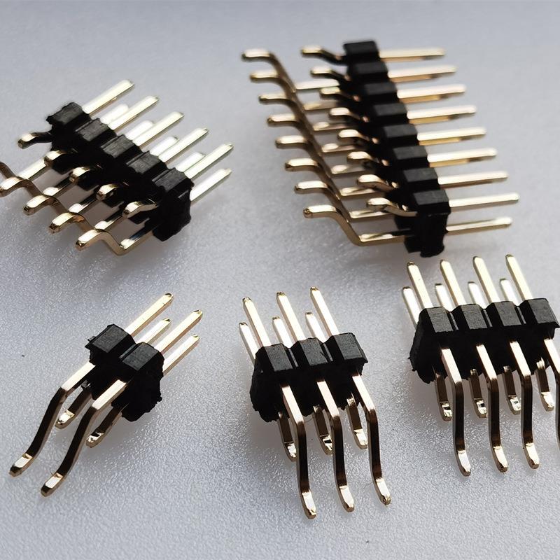 卧贴双排针2.54MM2x40P双排针2*2/3/4/5/10直插排母环保镀金插针