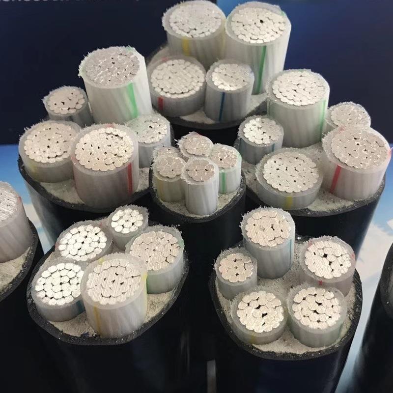 YJLV22地埋铠装铝芯电缆线4芯120平方3*120+1*70三相四线电缆铝线