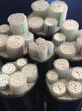 YJLV22地埋铠装铝芯电缆线4芯120平方3*120+1*70三相四线电缆铝线