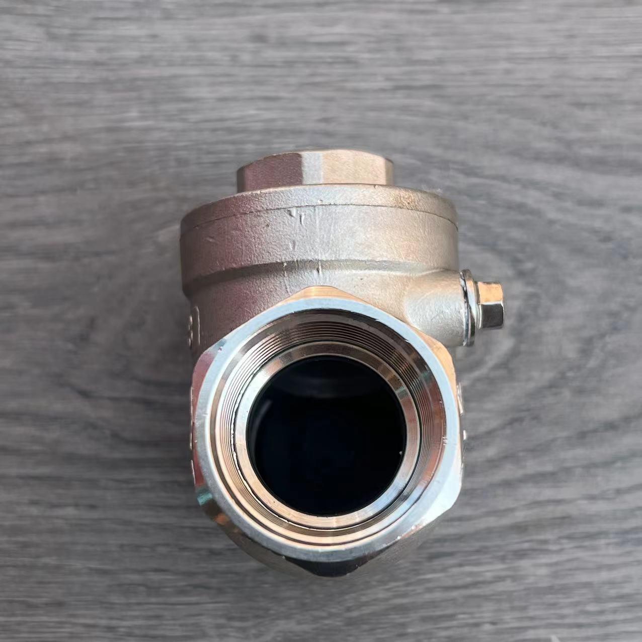 正品埃美柯304不锈钢止回阀加厚卧式单向阀逆止阀止水气阀8425