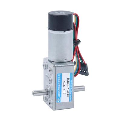 带编码器直流减速电机12v24v6v名扬电机JGY370双轴蜗轮蜗杆小马达