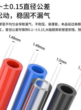 气动超高柔软性0805防冻拖链用透明聚醚酯TUS1065木工气管1208/04