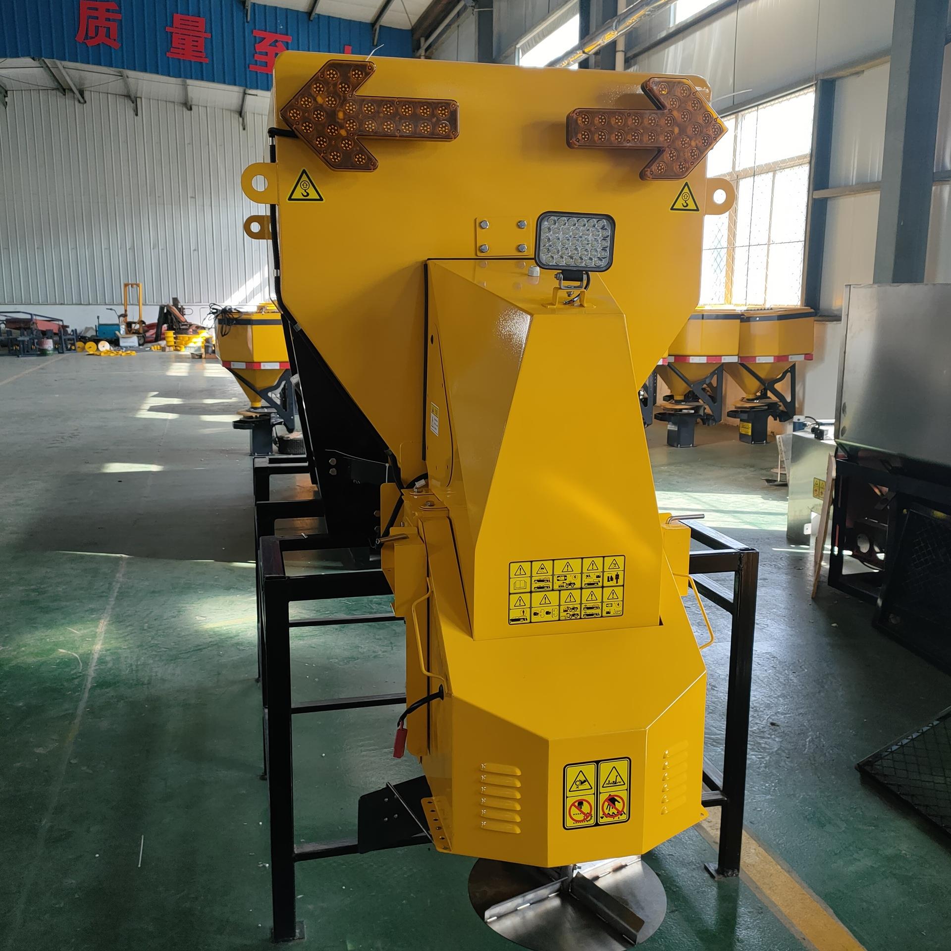 2方市政路面不锈钢撒盐机 皮卡车载式电动融雪机 大面积破冰撒布