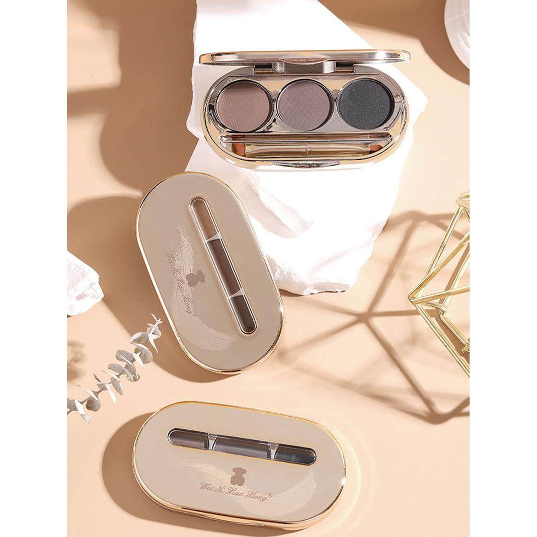 眉粉女修容双色灰粽色哑光立体雾感不易脱色持久初学者自然眉笔