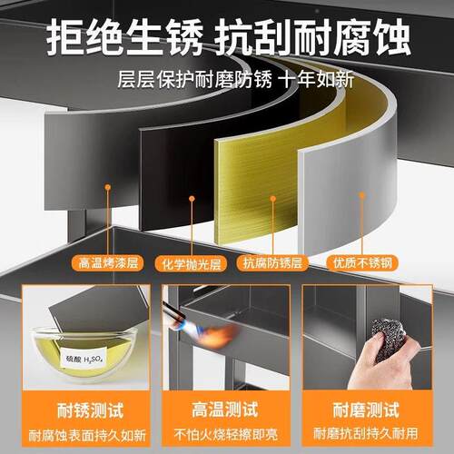 德国精品免安装厨架房调CD67多料置味物架多功能调刀筷子台面层收