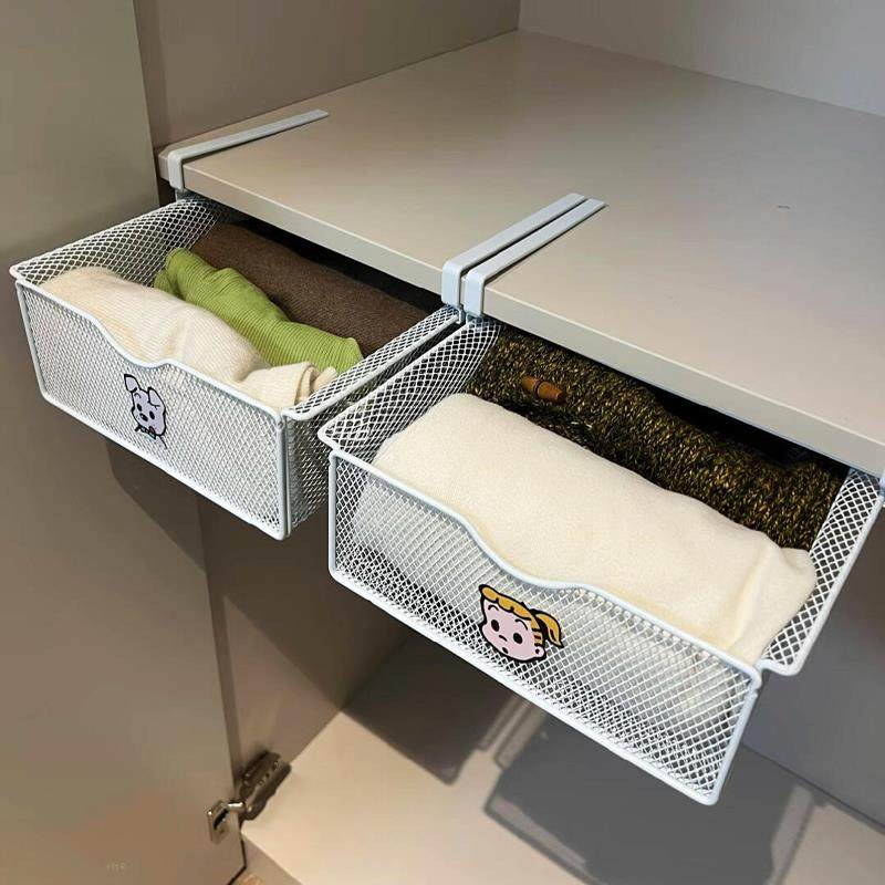 收纳没输过！日本衣柜抽拉隔板抽屉式内衣服置物架收纳神器下拉篮,收纳整理,整理架/置物架/收纳架,淘宝优惠券,粉丝福利购,淘宝优惠卷