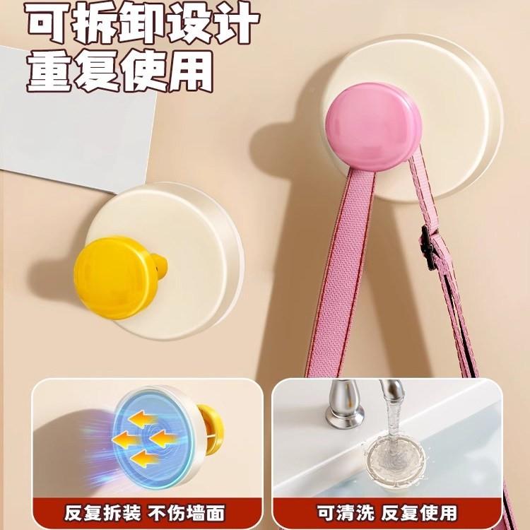 吸盘关挂打钩强力承重粘胶免孔口入户门KIQ放钥玄匙帽子置物粘贴