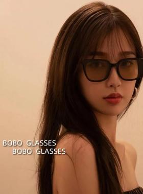 虞书欣同款gm茶色太阳眼镜女lilit韩版潮2025年新款覆古网红太阳