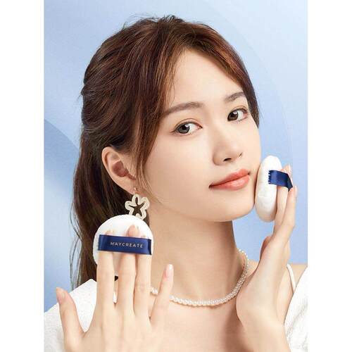 日本羽绒粉扑干粉特殊麂皮不吃粉散粉粉扑化妆设置天鹅绒蜂蜜粉蛋