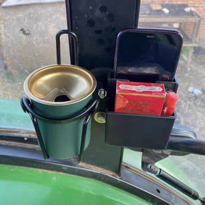 拖拉机驾驶室烟灰缸拖拉机收割机磁吸货车车载烟灰缸手机置物架