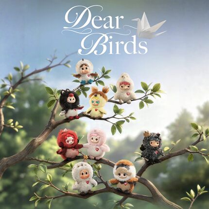 POPMART泡泡玛特Dear Birds搪胶毛绒挂件盲盒展示盒亲爱的鸟玩偶
