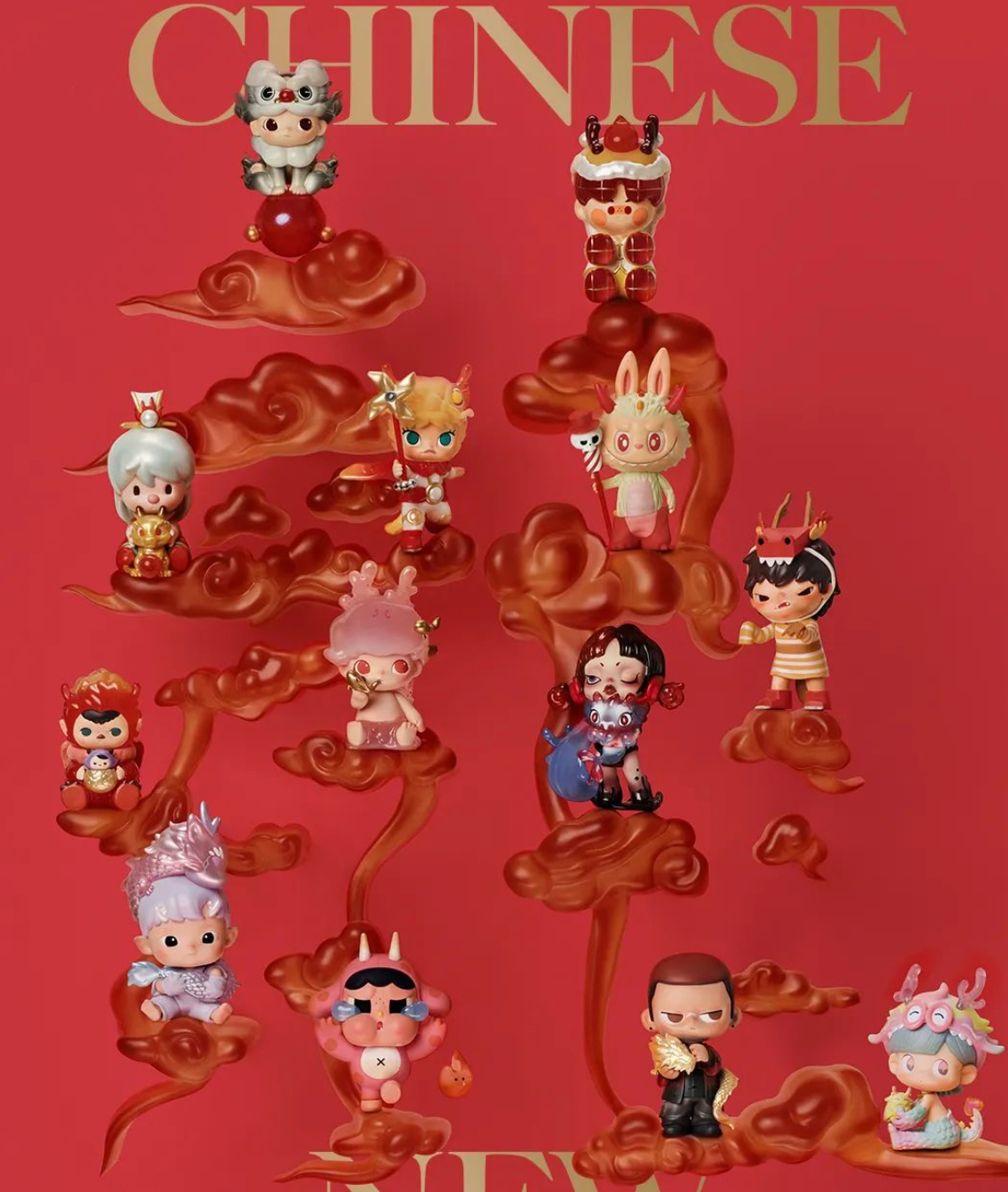 春节龙吟献瑞龙年手办POPMART