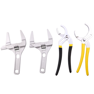 水暖安装卫浴扳手卫浴钳多功能活动扳手短柄大开口水龙头专用工具