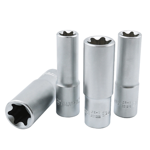 台湾南豫加长e型套筒大飞花键花型六角E10E16E18E20E22内花工具