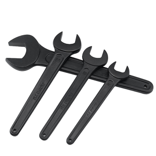 重型单头开口扳手46加厚呆板手大号呆头长柄死口55 41 32 24敲击