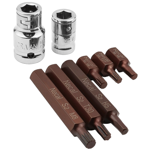 六角梅花批头12旋具批头花型内十二角套筒扳手星匙单支花键t40m12