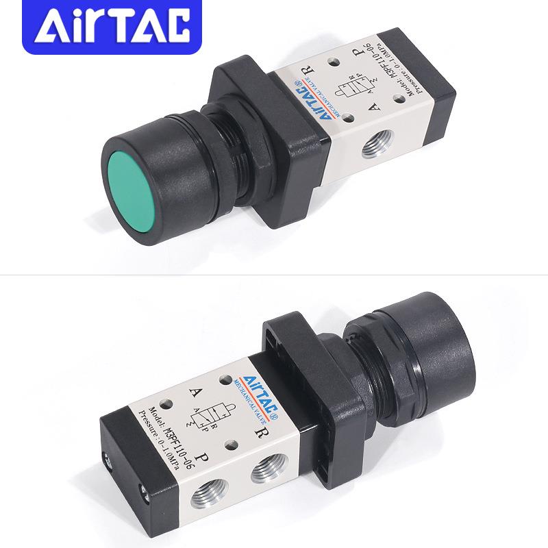 airtac亚德客机械阀M3PF110-06/210-08G平头按钮型手动阀气动阀