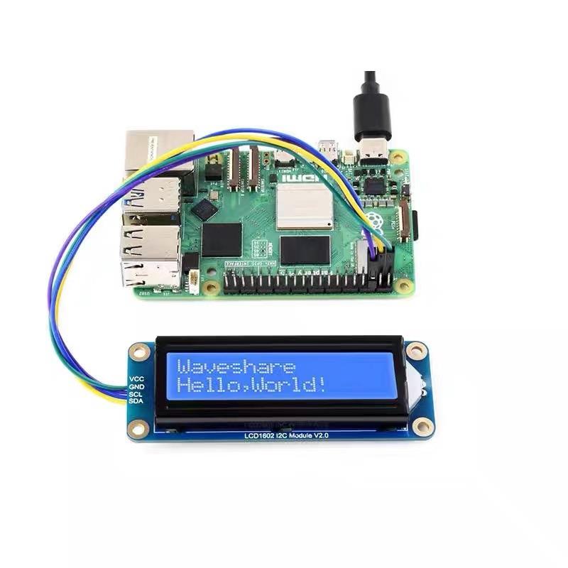 LCD1602蓝/灰/绿底白字背光液晶屏 32 个字符 LCD 显示屏 3.3V/5V