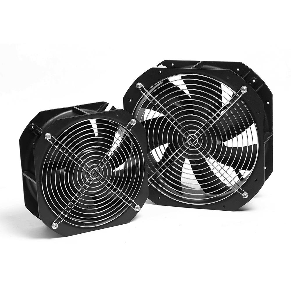 朗伟250mm EC金属轴流风机 大风量网罩式储能设备散热工业排风机