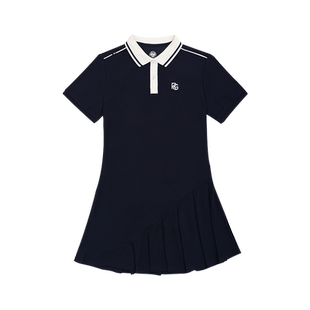 罗兰加洛斯法网白色百褶网球风网球裙女运动网球连衣裙裤女专业