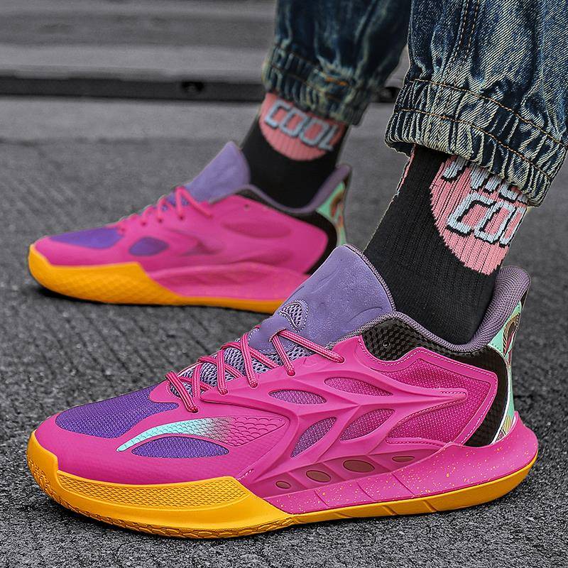 闪击12代篮球鞋男款青少年学生儿童跑步运动鞋摩擦有声音2025新款