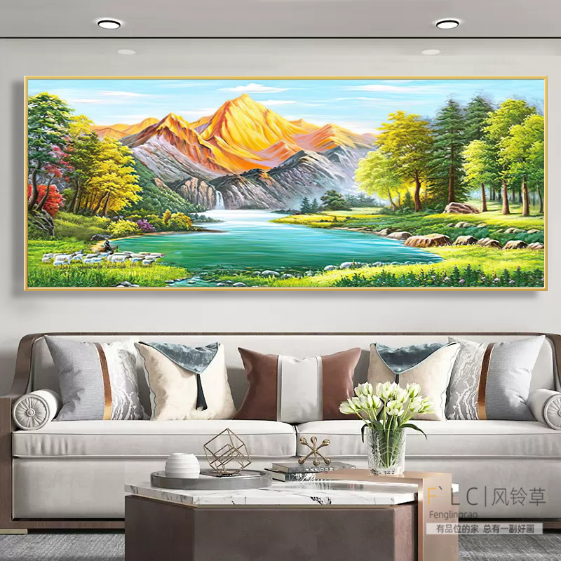 点钻十字绣钻石绣山水风景大画