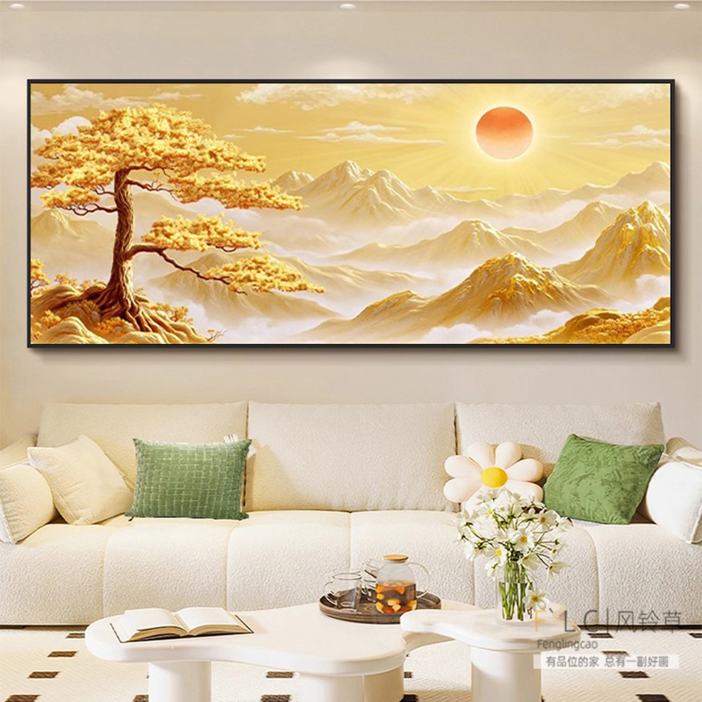 日照金山5d钻石画满钻新款