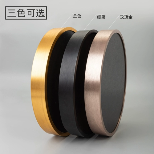 Круглая металлическая стеклянная фоторамка, алюминиевый сплав