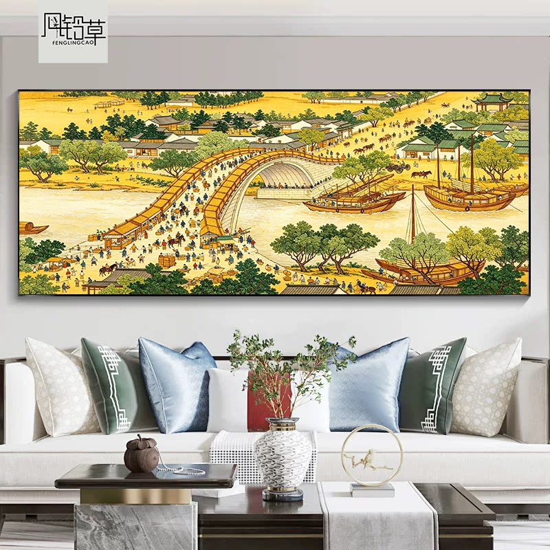 清明上河图新款2026钻石画满钻客厅大幅风景画手工点钻十字绣中式